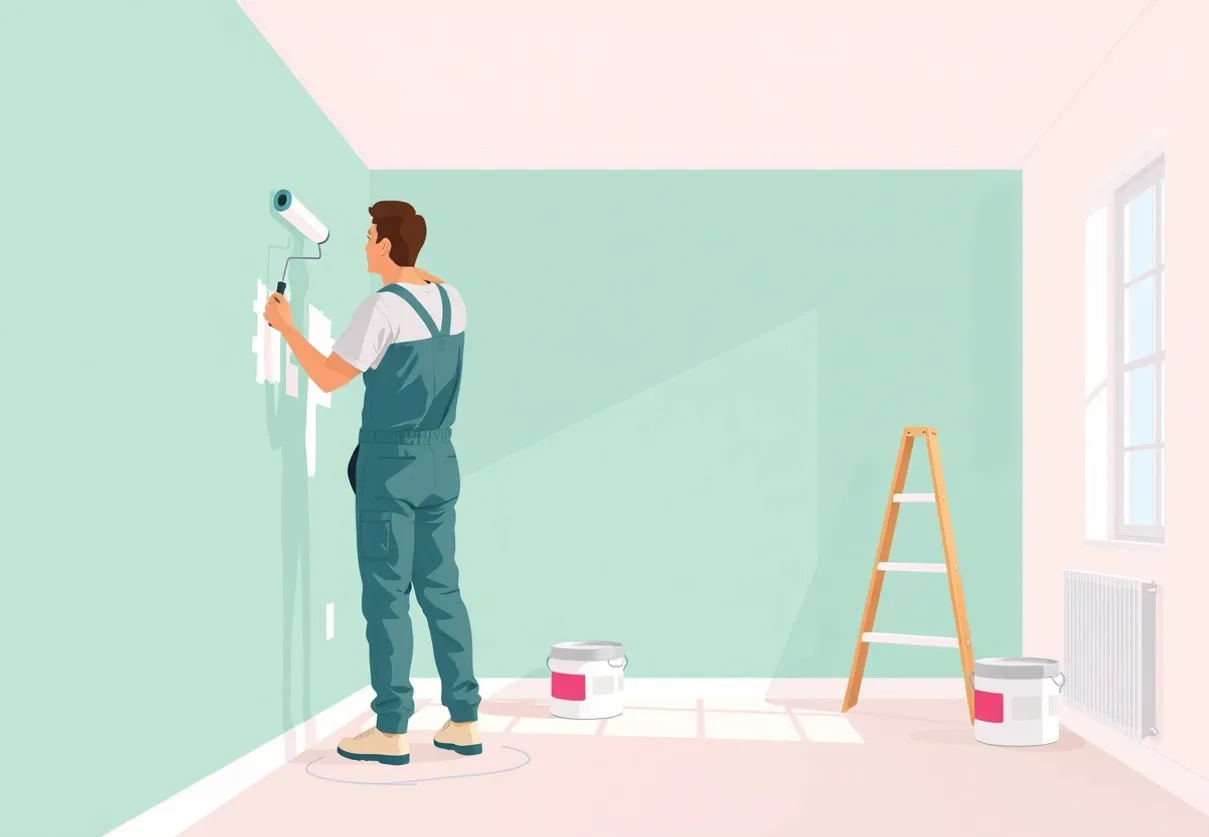 Peintre Gisors 27140 en intervention sur un chantier